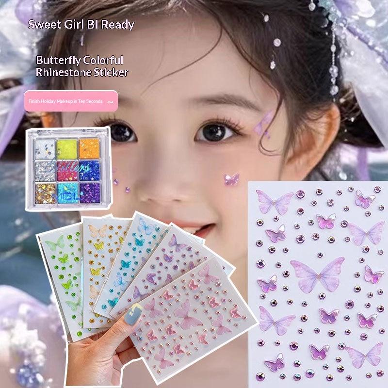 Eyeshadow Palette - Adesivos para pintura facial para crianças,