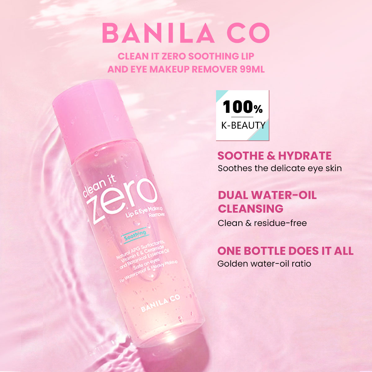 Beauty Makeup Korean - BANILA CO Clean it Zero Removedor