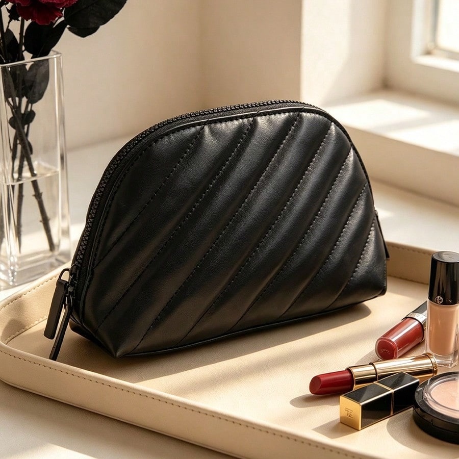 Ysl Beauty Makeup - Bolsa de Cosméticos YSL em Couro