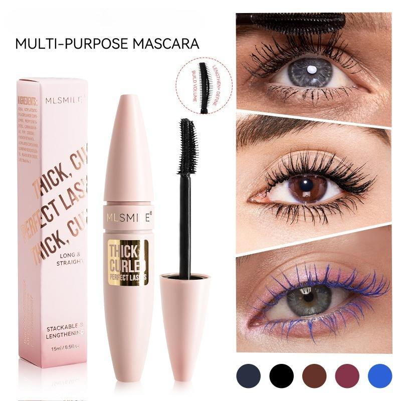 Beauty Makeup Store - Rímel colorido preto e cores, volumizador,