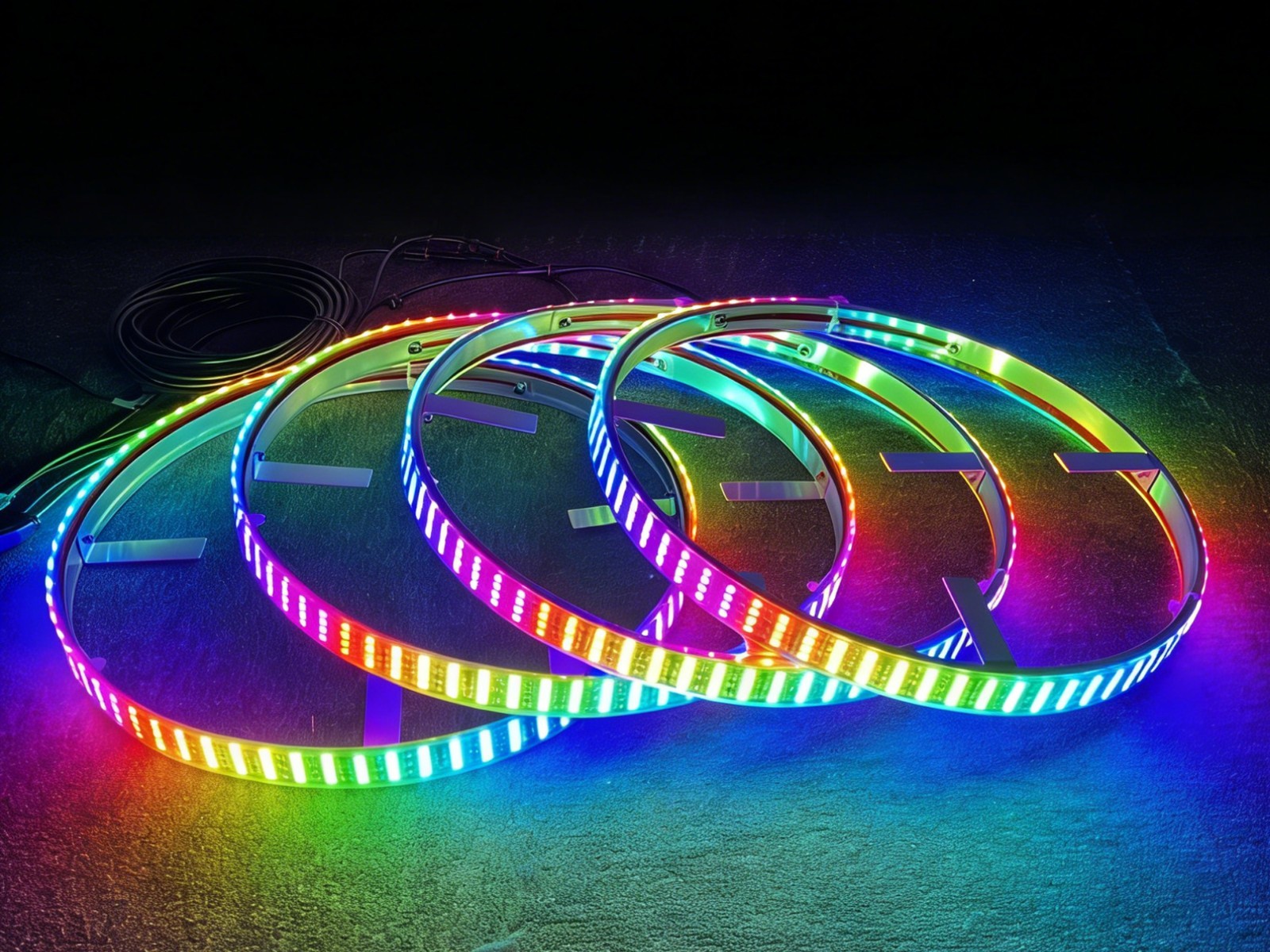 Led Ring Light - Kit de Iluminação LED RGB de