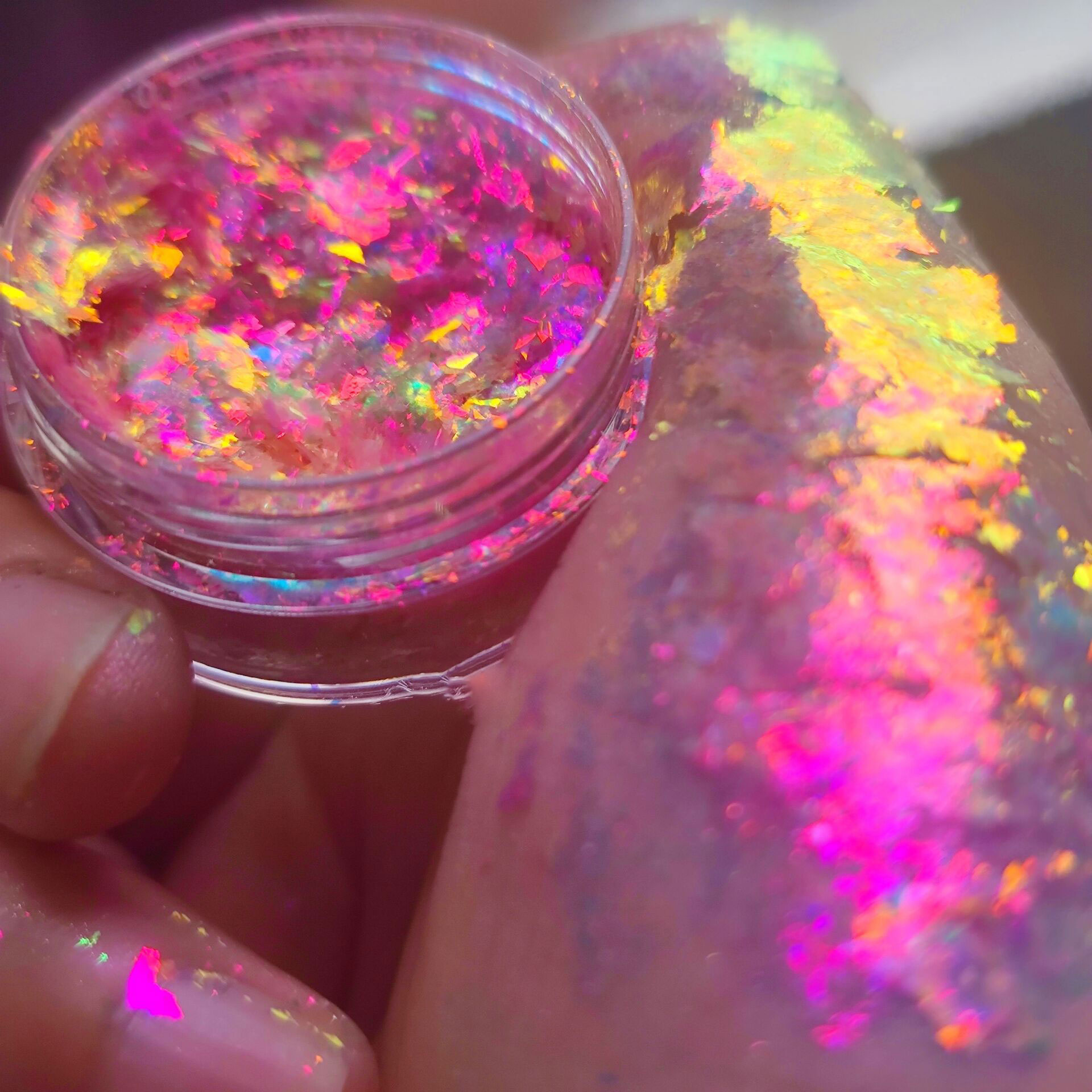 Flocos de Opala para Unhas Cam - Eyeshadow Glitter Pigment avaliação e preço