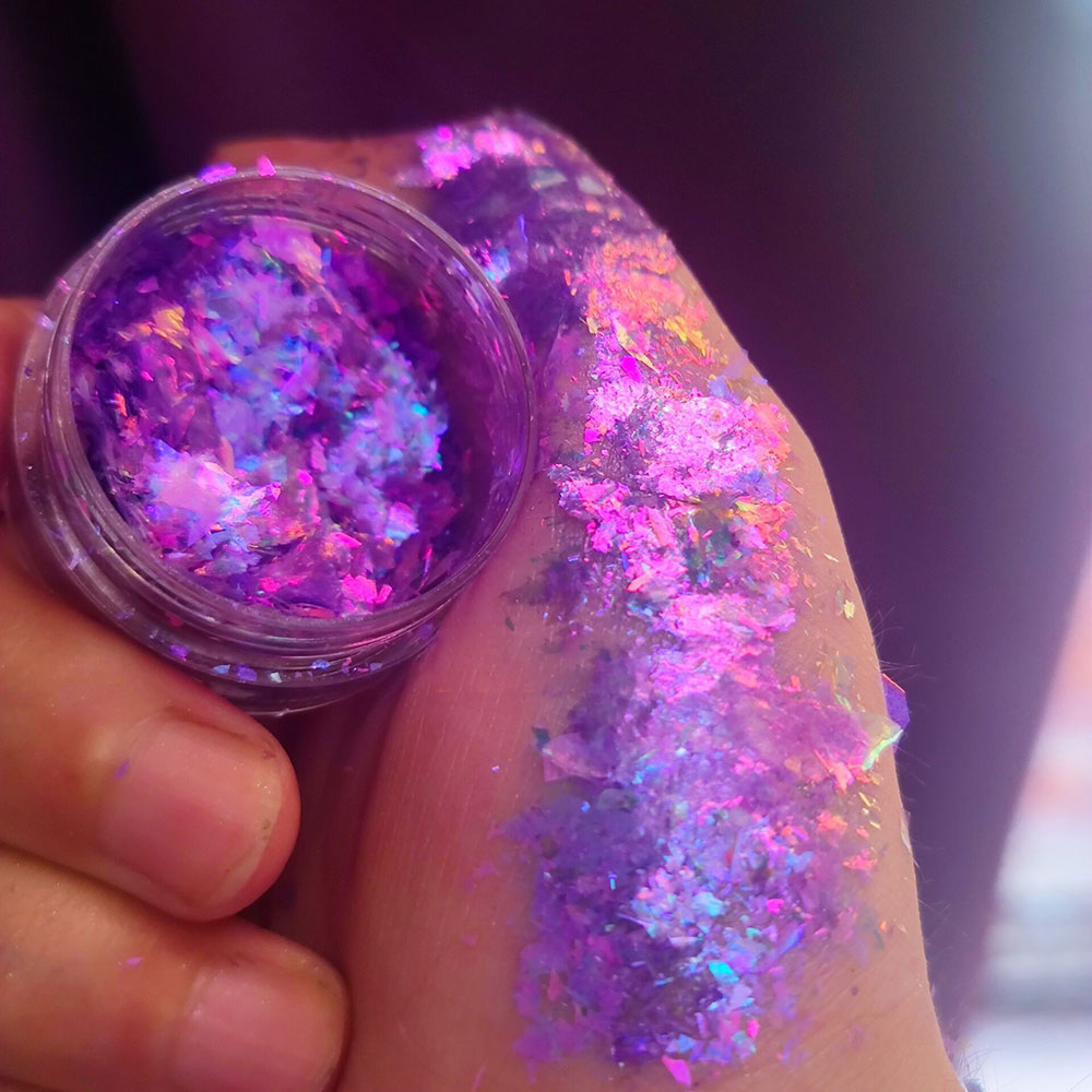 Flocos de Opala para Unhas Cam - Eyeshadow Glitter Pigment avaliação e preço