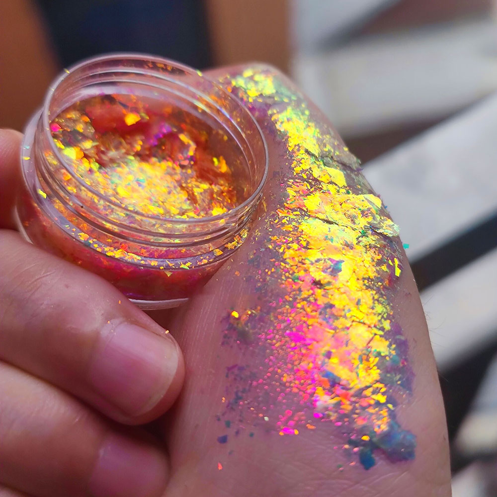 Flocos de Opala para Unhas Cam - Eyeshadow Glitter Pigment avaliação e preço