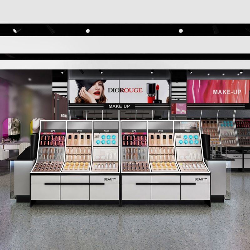 Mesa de balcão de varejo de co - Beauty Makeup Store avaliação e preço