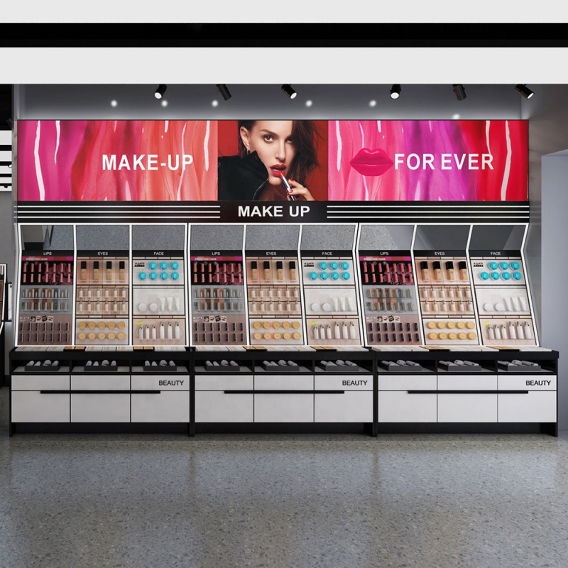 Mesa de balcão de varejo de co - Beauty Makeup Store avaliação e preço