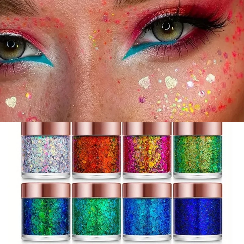 1pc lantejoulas corpo glitter  - Eyeshadow Glitter Pigment avaliação e preço