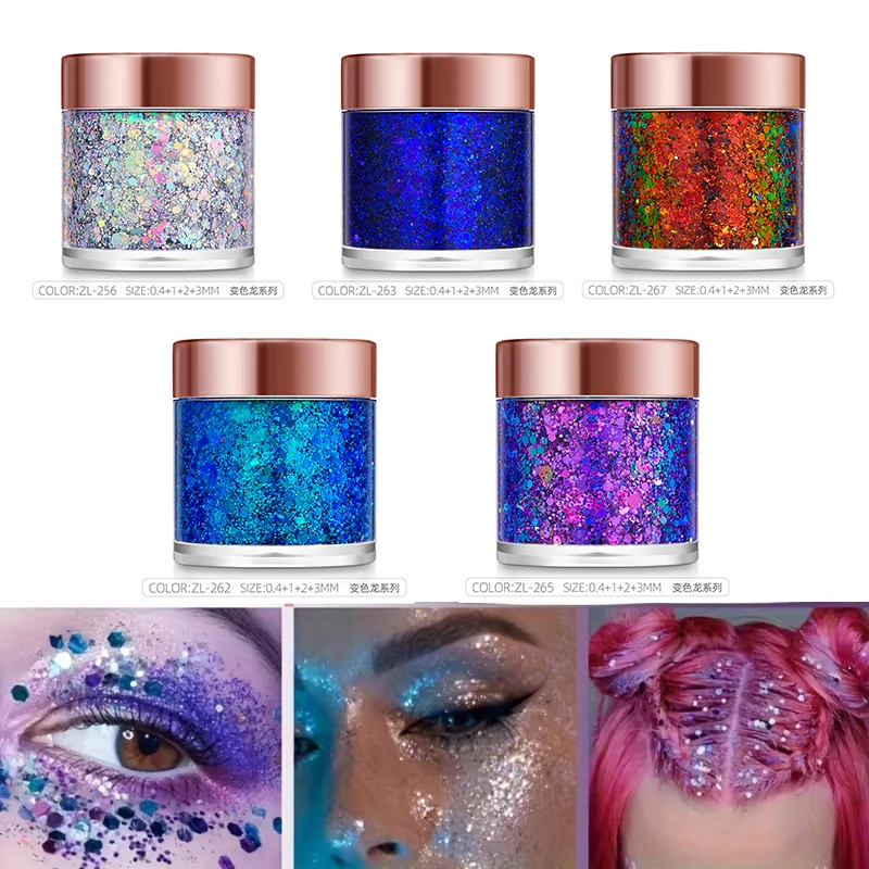1pc lantejoulas corpo glitter  - Eyeshadow Glitter Pigment avaliação e preço