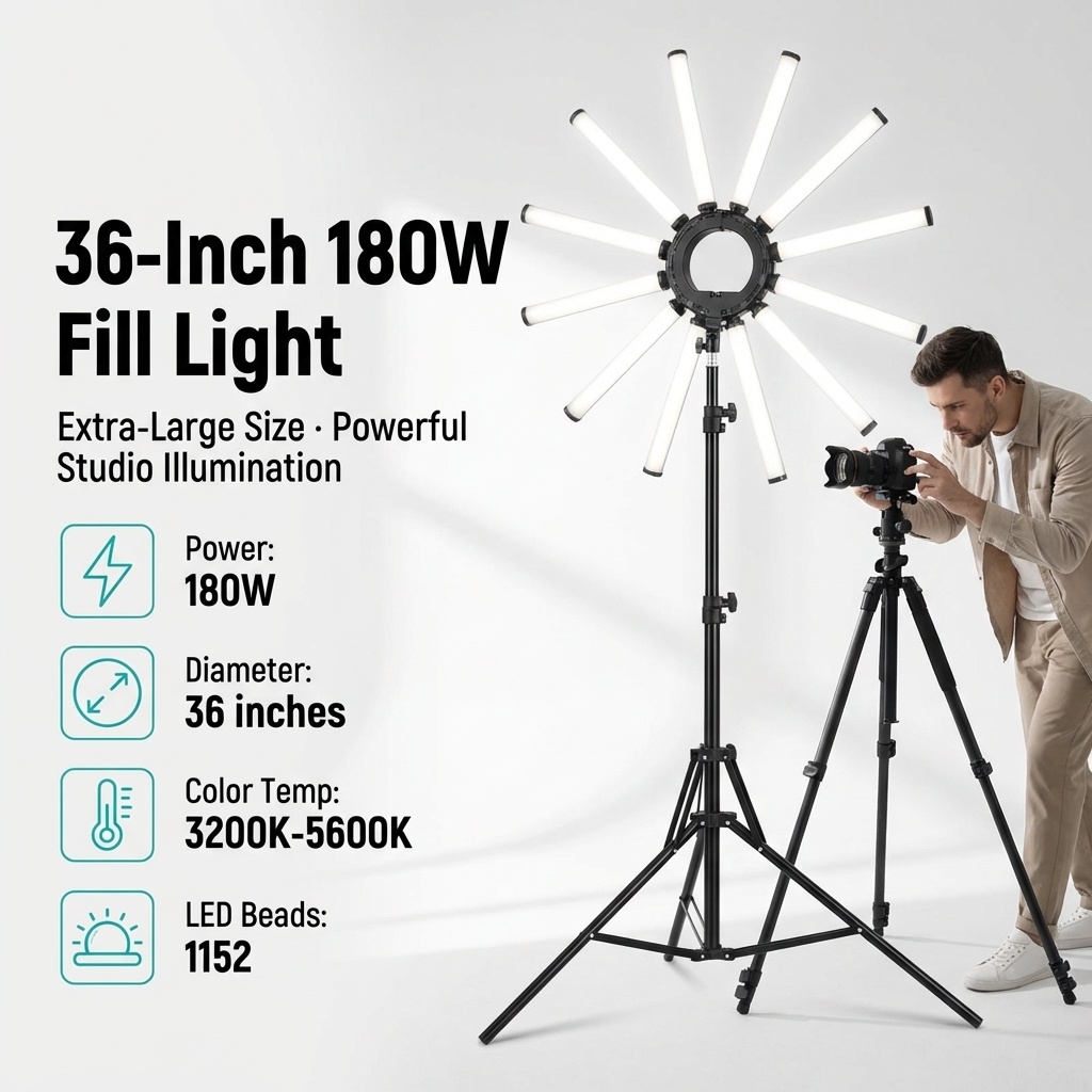 Kit de Iluminação Fotográfica  - Led Ring Light avaliação e preço