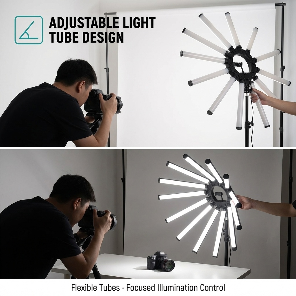 Kit de Iluminação Fotográfica  - Led Ring Light avaliação e preço