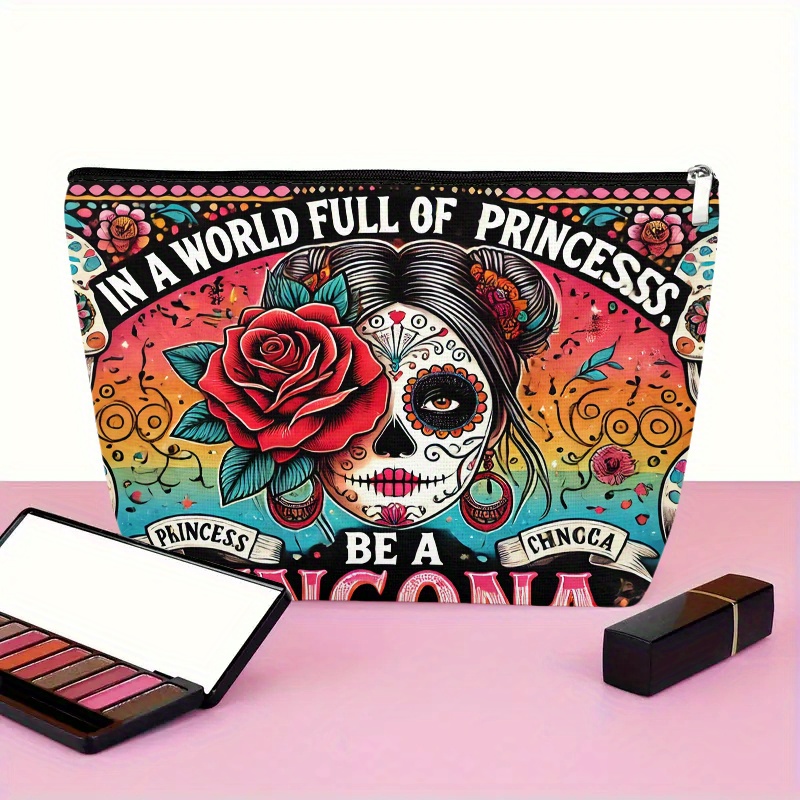Uma bolsa cosmética de flor e  - Beauty Makeup Women avaliação e preço