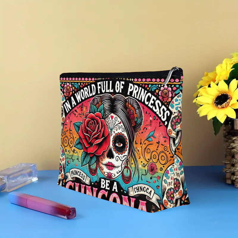 Uma bolsa cosmética de flor e  - Beauty Makeup Women avaliação e preço