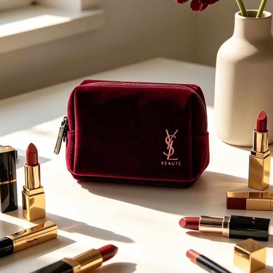 Bolsa de cosméticos quadrada p - Ysl Beauty Makeup avaliação e preço