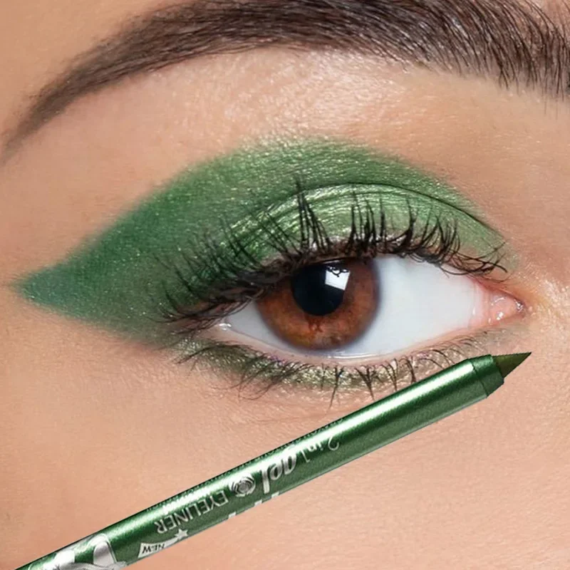 Delineador fosco 2 em 1, lápis - Eyeshadow Glitter Pigment avaliação e preço