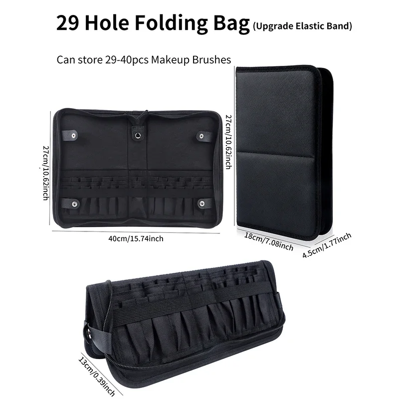 Bolsa dobrável para pincéis de - Beauty Makeup Women avaliação e preço